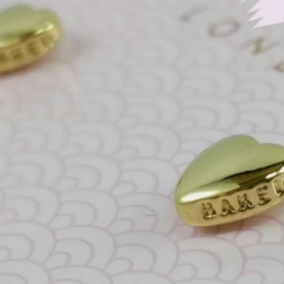 NWT 3PC Ted baker london SET Chunky heart necklace & Earrings. - Picture 13 of 14